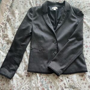 Women’s Gray/Black Blazer with pattern